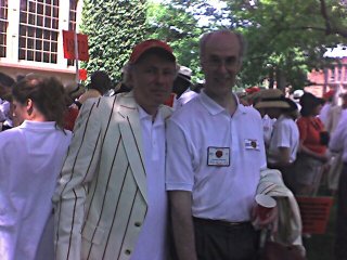 Dr Bursztajn with Dr Hamm smiling